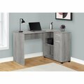 Daphnes Dinnette 46 in. Computer Desk with Storage Cabinet Industrial Grey DA3067026